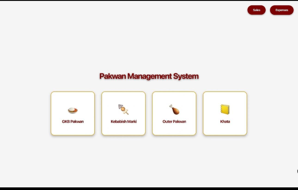 Pakwan Management System